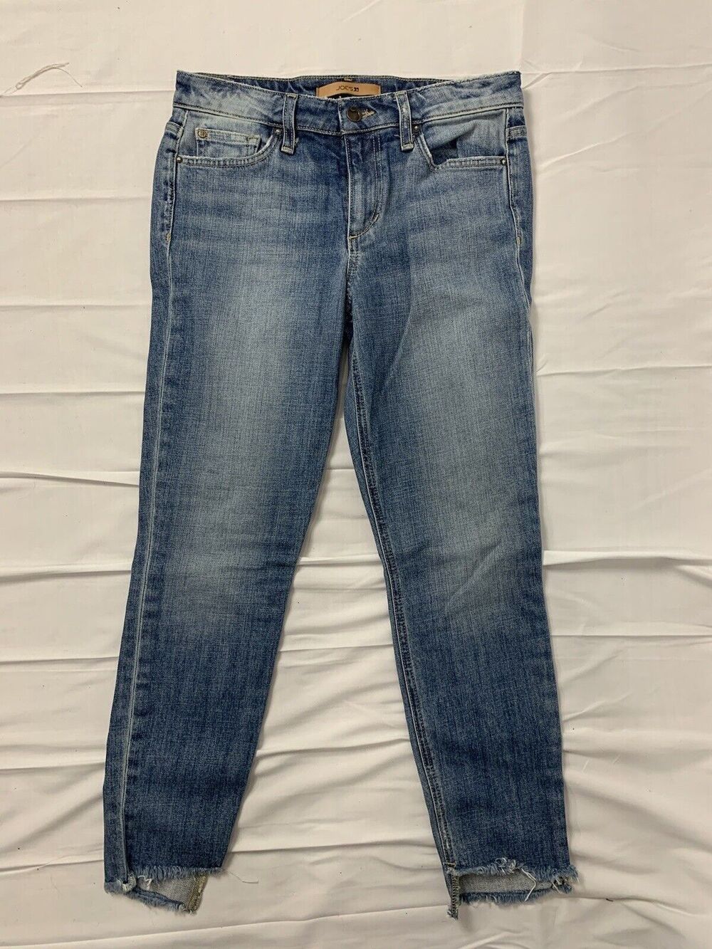 Joes Jeans The Blondie Collectors Edition Mid Rise Skinny Ankle Raw Hem Size 27